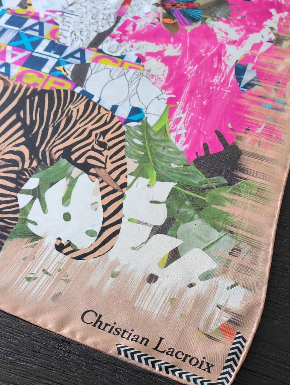 Christian LaCroix 100% Silk Scarf -35" Square